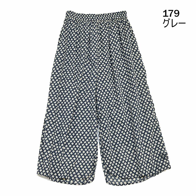 Ya2/ブロカントBrocante/ワイドパンツピエロパンツ/インドプリントピエロパンツ/33-0344X/レディース【正規取扱】