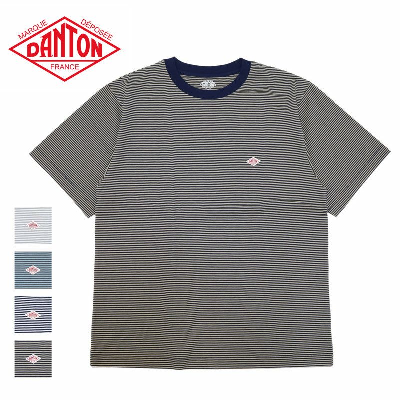 Ra9/ダントンDANTON/ボーダークルーネックTシャツ/DT-C0196CVT/メンズ【正規取扱】