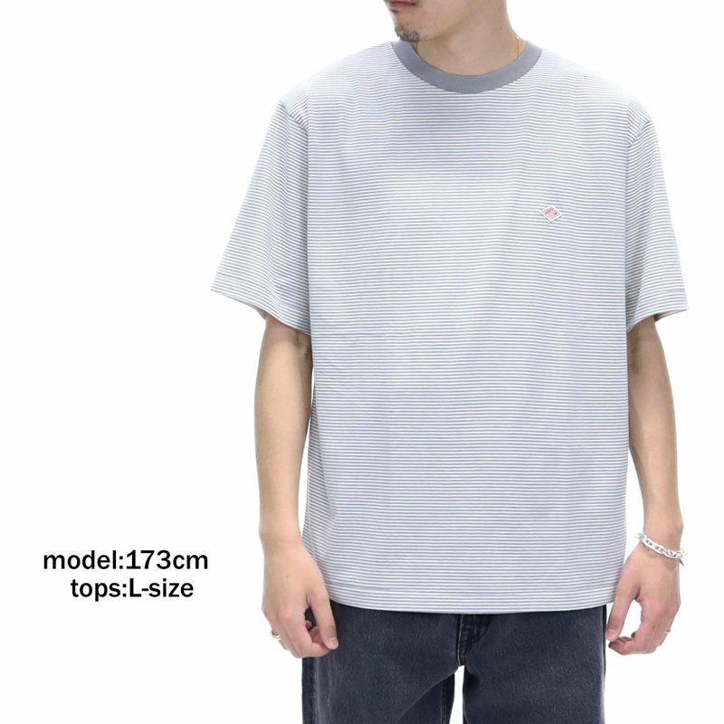 Ya2/ダントンDANTON/ボーダークルーネックTシャツ/DT-C0196CVT/メンズ【正規取扱】