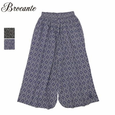 Ya2/ブロカントBrocante/ワイドパンツ/インドプリントピエロパンツ/33-0344X/レディース【正規取扱】