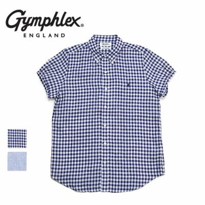 ジムフレックス Gymphlex/シャツ/フランダースリネン 半袖 ボタンダウンシャツ/GY-B0242 LNP/レディース【正規取扱】