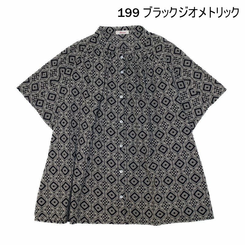 Ya2/ブロカントBrocante/シャツブラウス/インドプリント(パターン)フロンセシャツ/36-0323X/レディース【正規取扱】