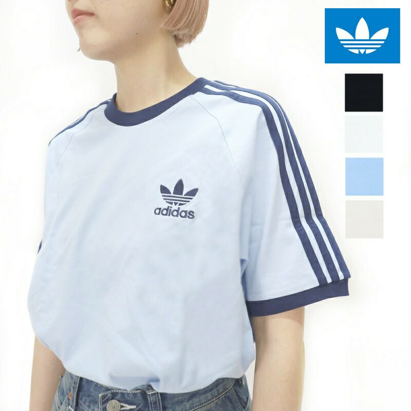 Ya2/アディダスADIDAS/Tシャツ/アディカラークラシックススリーストライプスTシャツ/IA4845/レディース【正規取扱】