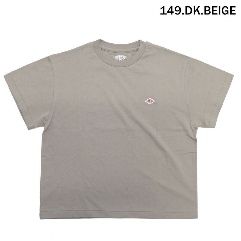 Ra9/ダントンDANTON/Tシャツカットソー/半袖セミクロップTシャツ無地SHORTSLEEVESEMICROPT-SHIRTPLAIN/DT-C0408CVT/レディース【正規取扱】