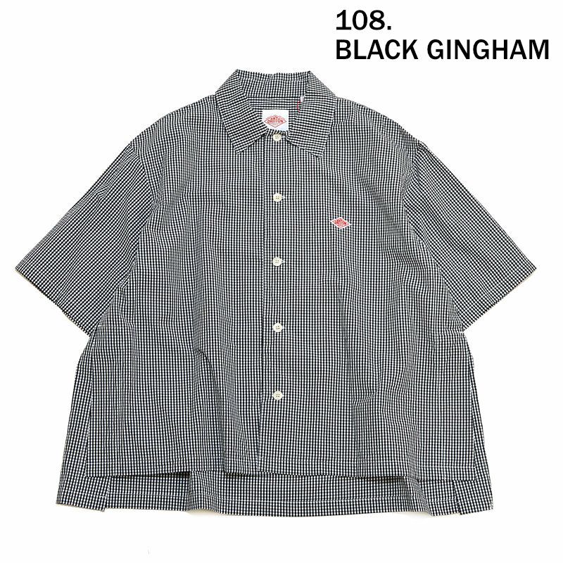 Ra9/レディース/DANTON【ダントン】DT-B0233CPPコットンポプリンチェックハーフスリーブシャツ【正規取扱】2024春夏