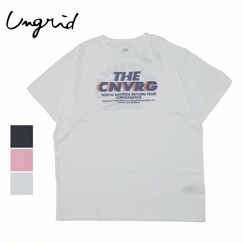 Ya2/アングリッドUngrid/Tシャツカットソー/ツアーロゴルーズTee/112522737301レディース【正規取扱】