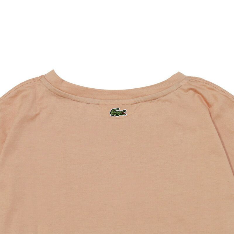 Ya2/ラコステLACOSTE/カットソー/ワイド＆ショートネームステッチTシャツ/TF016J-99-001/レディース【正規取扱】