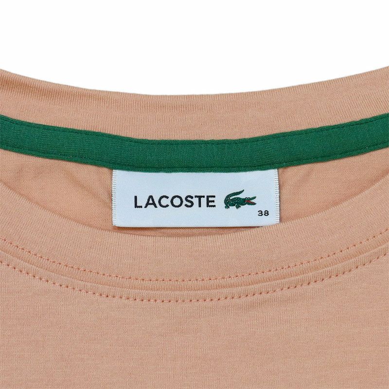 Ya2/ラコステLACOSTE/カットソー/ワイド＆ショートネームステッチTシャツ/TF016J-99-001/レディース【正規取扱】