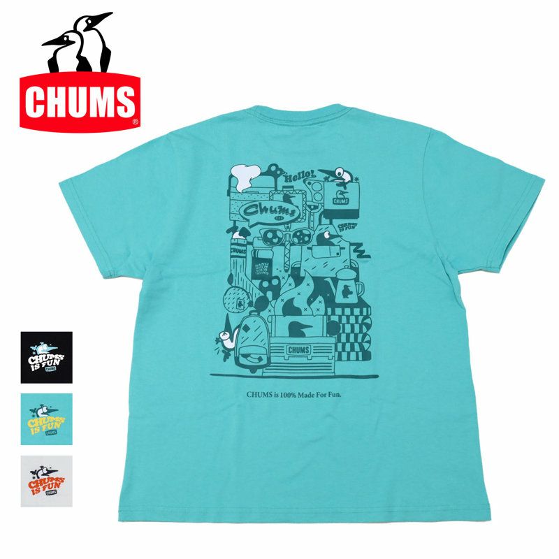 Ya2/チャムスCHUMS/Tシャツ/チャムスイズファンTシャツ/CH01-2522/メンズ【正規取扱】