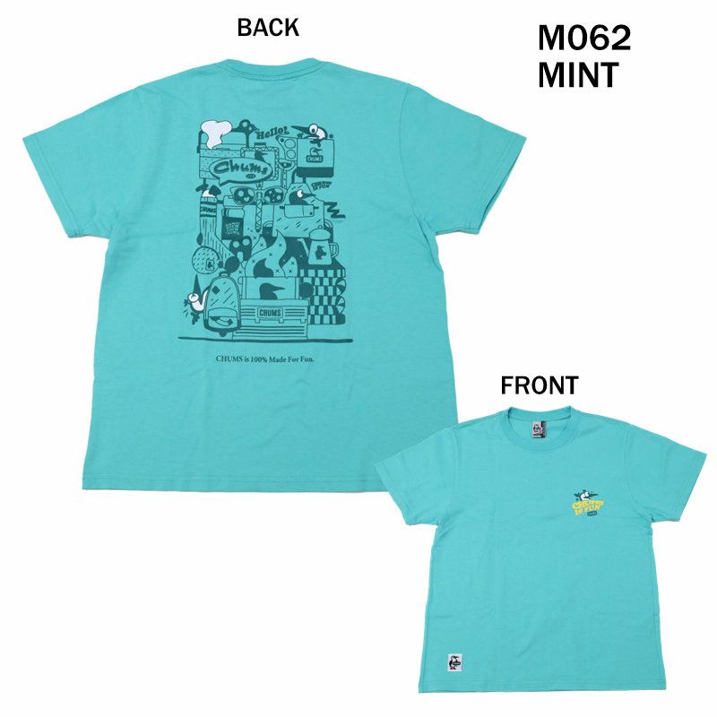 Ya2/チャムスCHUMS/Tシャツ/チャムスイズファンTシャツ/CH01-2522/メンズ【正規取扱】
