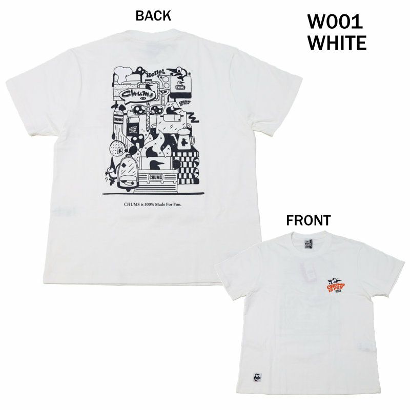 Ya2/チャムスCHUMS/Tシャツ/チャムスイズファンTシャツ/CH01-2522/メンズ【正規取扱】