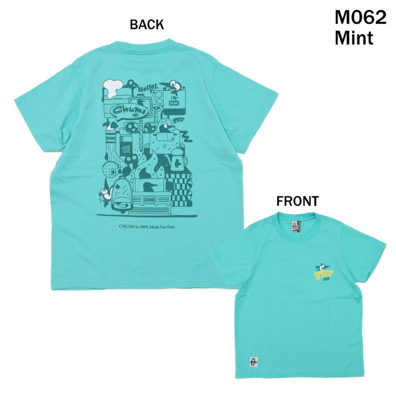 Ya2/チャムスCHUMS/カットソー/チャムスイズファンTシャツ/CH01-2522/レディース【正規取扱】
