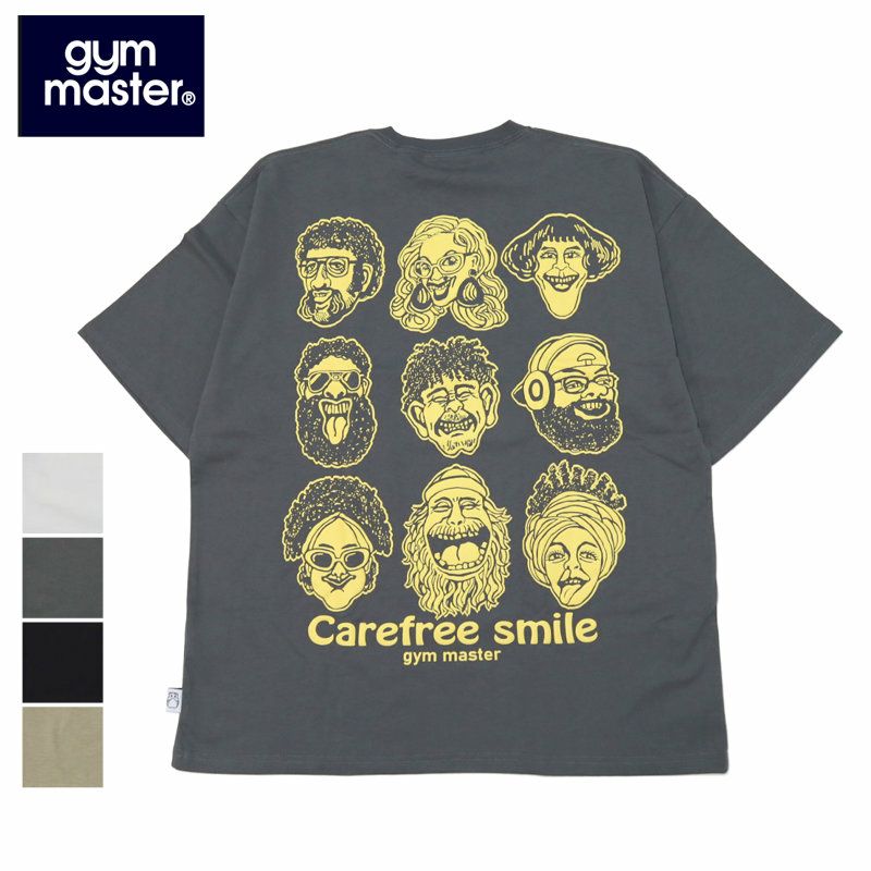 Ya2/ジムマスターGYMMASTER/Tシャツ/7.4ozcarefreesmileビッグTee/G521796/メンズ【正規取扱】