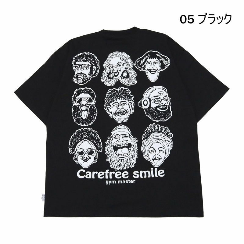 Ya2/ジムマスターGYMMASTER/Tシャツ/7.4ozcarefreesmileビッグTee/G521796/メンズ【正規取扱】
