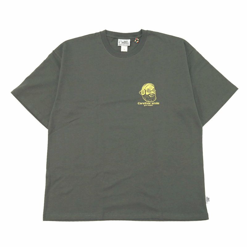 Ya2/ジムマスターGYMMASTER/Tシャツ/7.4ozcarefreesmileビッグTee/G521796/メンズ【正規取扱】