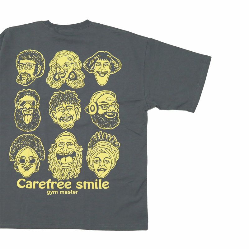 Ya2/ジムマスターGYMMASTER/Tシャツ/7.4ozcarefreesmileビッグTee/G521796/メンズ【正規取扱】