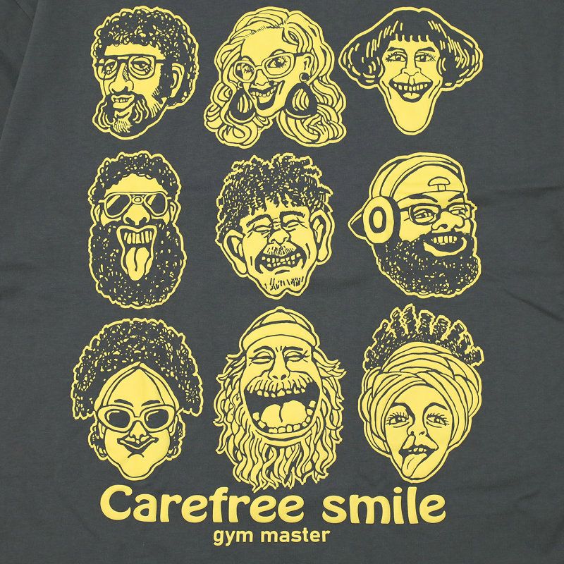 Ya2/ジムマスターGYMMASTER/Tシャツ/7.4ozcarefreesmileビッグTee/G521796/メンズ【正規取扱】