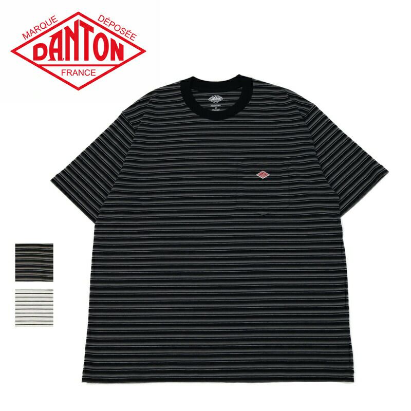 Ra9/ダントンDANTON/ポケットTシャツストライプ/DT-C0198TCB/メンズ【正規取扱】