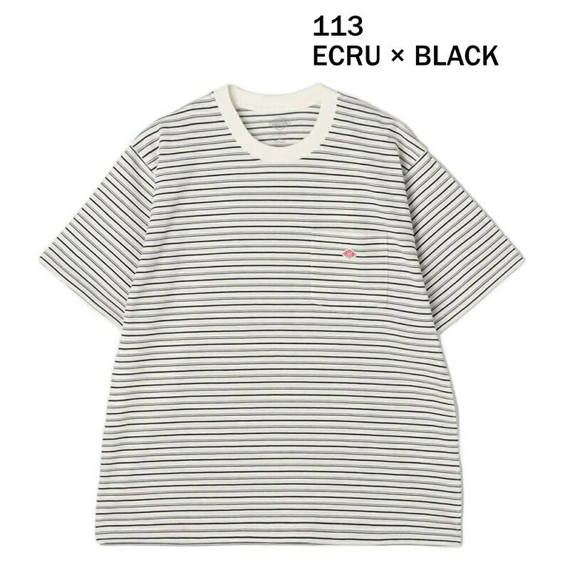 Ra9/ダントンDANTON/ポケットTシャツストライプ/DT-C0198TCB/メンズ【正規取扱】