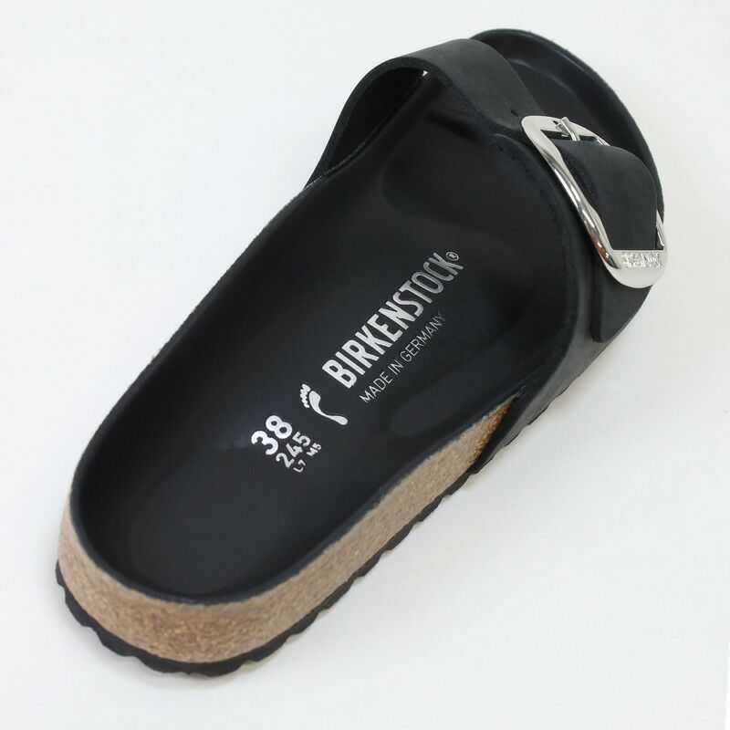 Ya2/ビルケンシュトックBIRKENSTOCK/サンダル/MadridBigBuckleマドリッドビッグバックルオイルドレザーブラック/1006523/レディース【正規取扱】