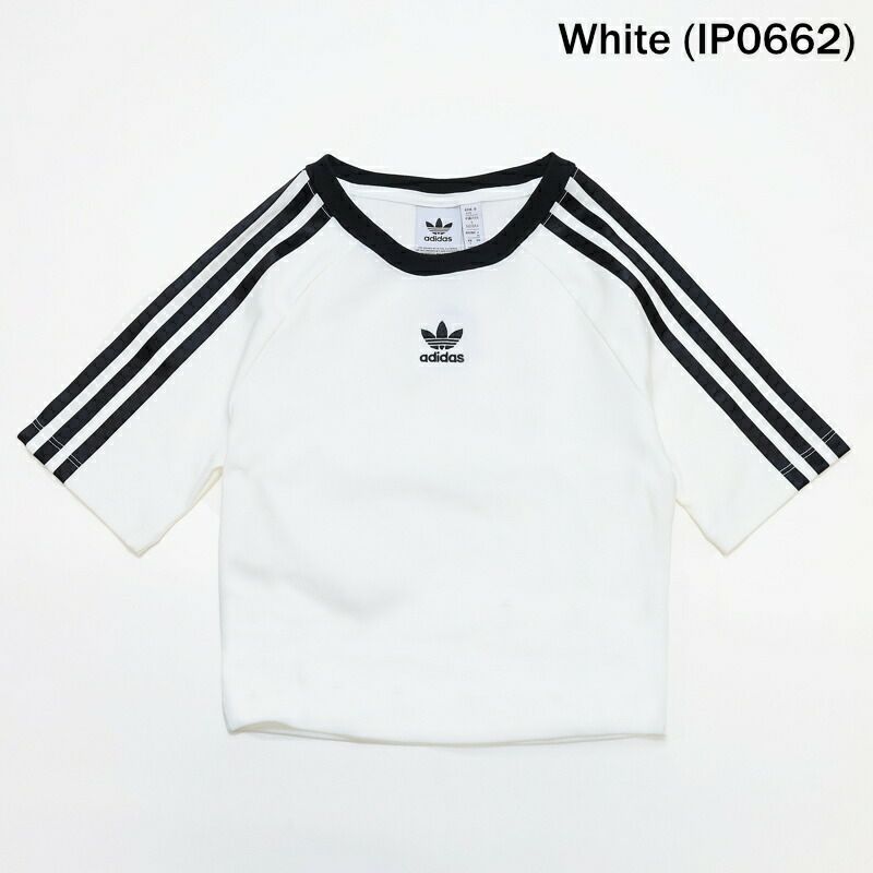 Ya2/アディダスADIDAS/Tシャツカットソー/スリーストライプス半袖ベビーTシャツ/KNZ20/レディース【正規取扱】