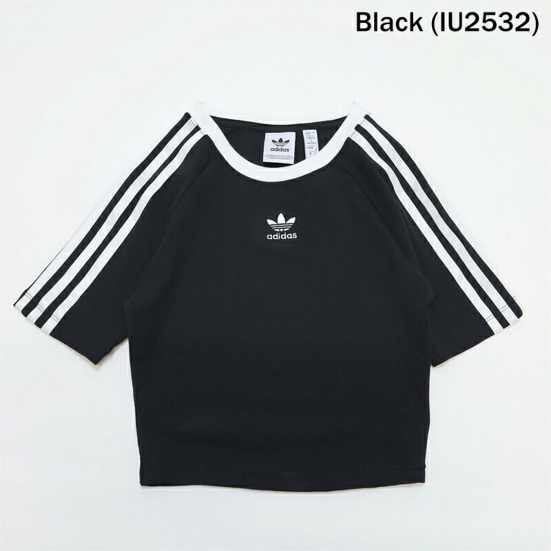 Ya2/アディダスADIDAS/Tシャツカットソー/スリーストライプス半袖ベビーTシャツ/KNZ20/レディース【正規取扱】