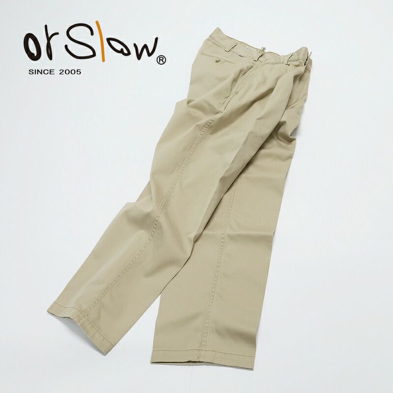 Ya2/オアスロウorSlow/チノパンツ/2タックワイドトラウザー/03-5021-40/レディース【正規取扱】