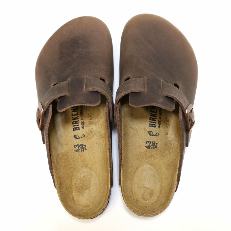 ビルケンシュトックBIRKENSTOCK/サンダル/ボストンBOSTONオイルドレザー-ハバナ/860131/メンズ【正規取扱】