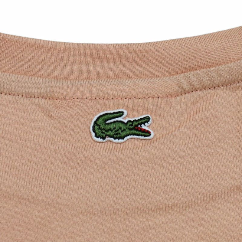 Ya2/ラコステLACOSTE/カットソー/ワイド＆ショートネームステッチTシャツ/TF016J-99-001/レディース【正規取扱】