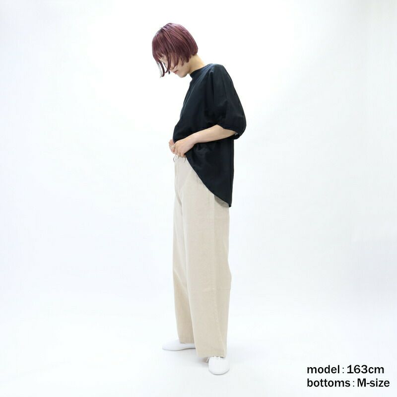 Ya2/ディーエムジーD.M.G./DMGドミンゴパンツ/リネンコットンキャンバスストレートイージーパンツ/14-0326X/レディース【正規取扱】