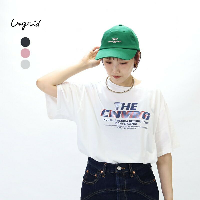 Ya2/アングリッドUngrid/Tシャツカットソー/ツアーロゴルーズTee/112522737301レディース【正規取扱】