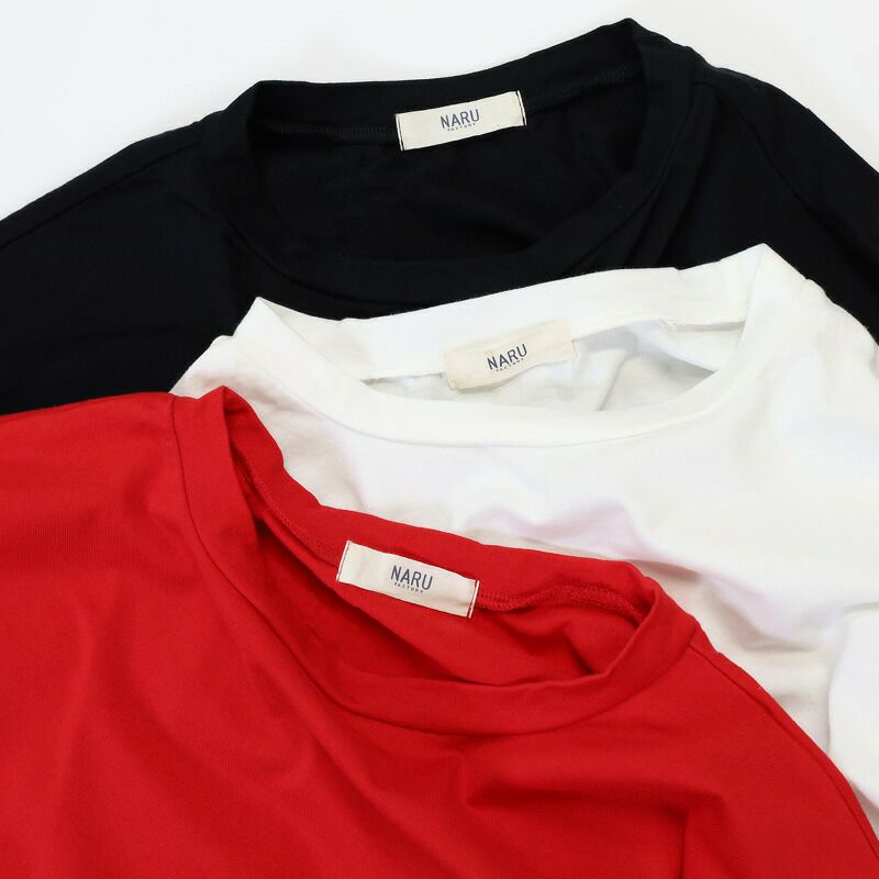 Ya2/ナルNARU/Tシャツカットソー/40/2CLASSIC天竺5分袖ワイドプルオーバー/648030/レディース【正規取扱】
