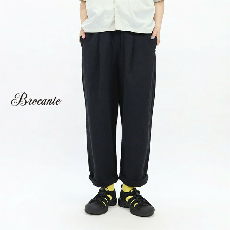 Ya2/ブロカントBrocante/イージーパンツ/綿麻アムンゼンクロスドーミーパンツ/33-0398X/レディース【正規取扱】
