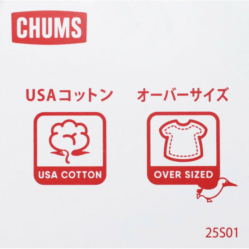 Ya2/チャムスCHUMS/カットソー/チャムスエンブロイダリーTシャツ/CH01-2523/レディース【正規取扱】