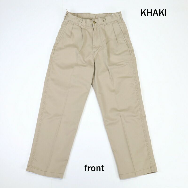or slow オアスロウ 2タックチノトラウザーパンツ orSlow オアスロウ 2タック ワイドトラウザーズ TWO TUCK WIDE