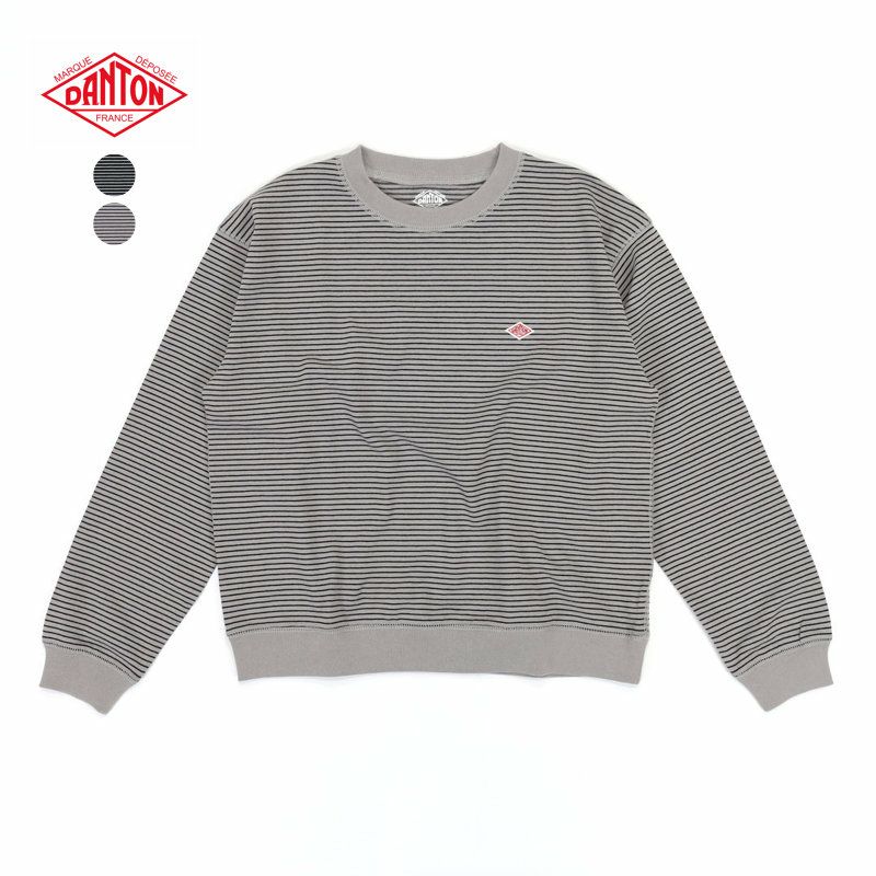 Ra9/ダントンDANTON/カットソー/クルーネックロングスリーブTシャツストライプ/DT-C0203TCB/レディース【正規取扱】
