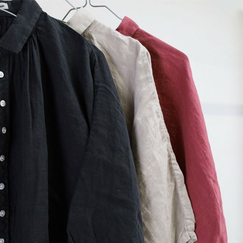 Ya2/ブロカントBrocante/シャツ/リネンキャンバスグランシャツ/36-0340L/レディース【正規取扱】