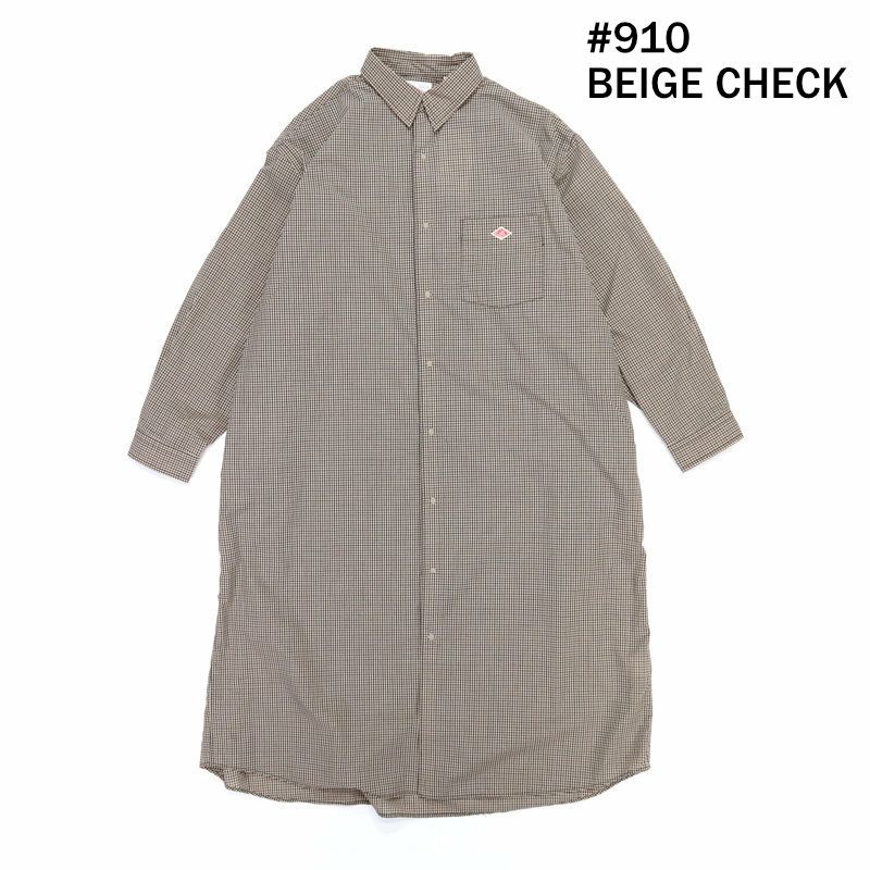 Ra9/ダントンDANTON/ワンピース/プランサーボタンシャツワンピース/DT-G0106PPU/レディース【正規取扱】