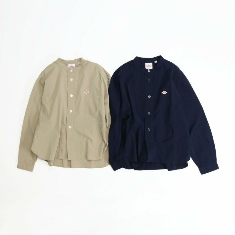 Ra9/ダントンDANTON/シャツ/オーガニックコットンワッシャーバンドカラーシャツ/DT-B0341MUG/レディース【正規取扱】