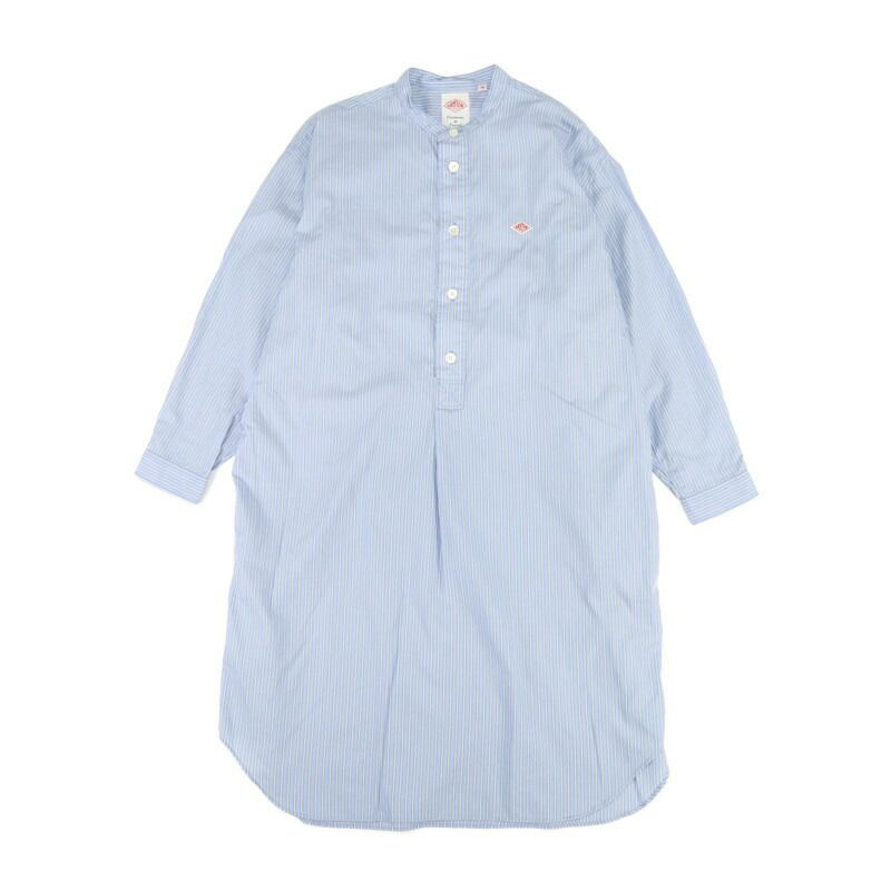 Ra9/ダントンDANTON/ワンピース/コットンポプリンバンドカラーチュニックストライプ/DT-B0342RPL/レディース【正規取扱】