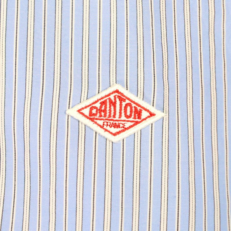 Ra9/ダントンDANTON/ワンピース/コットンポプリンバンドカラーチュニックストライプ/DT-B0342RPL/レディース【正規取扱】