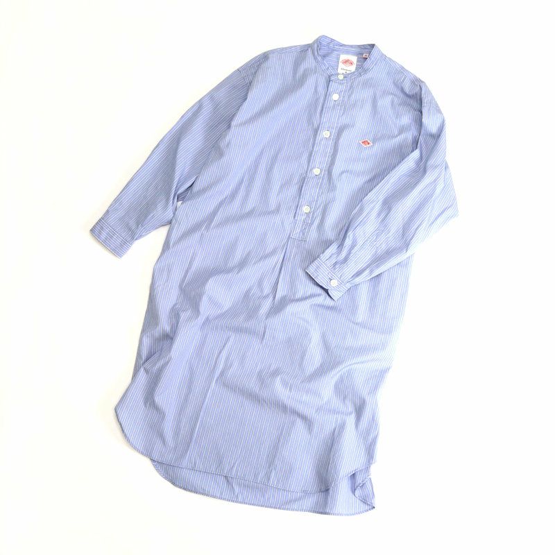 Ra9/ダントンDANTON/ワンピース/コットンポプリンバンドカラーチュニックストライプ/DT-B0342RPL/レディース【正規取扱】