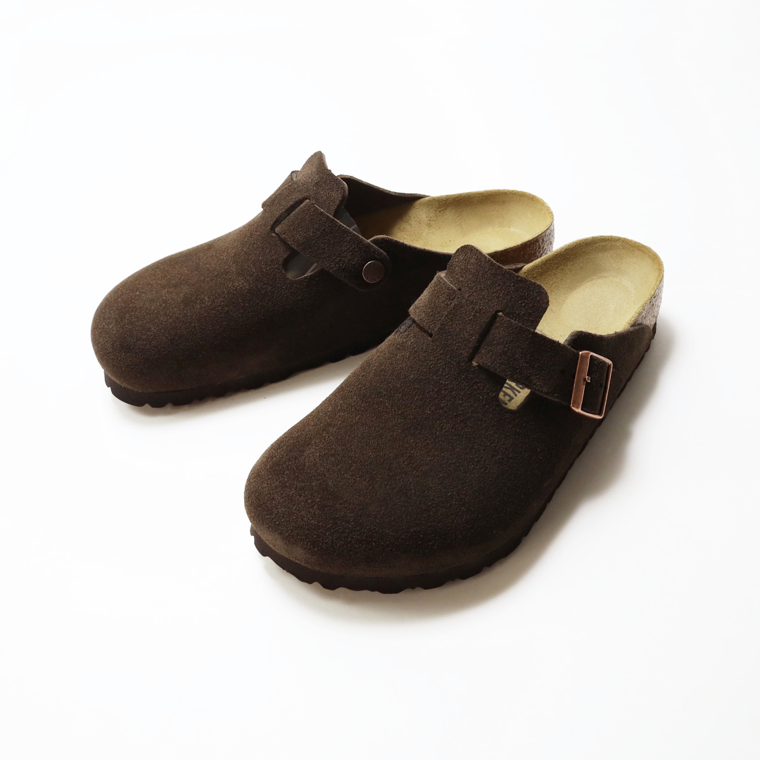 BIRKENSTOCK ビルケンシュトック BOSTON ボストン サンダル REGULAR FIT MOCCA スエード ( ブラウン 茶色 ミュール メンズ レザー レギュラー幅 60901 ) ビルケンシュトック BIRKENSTOCK/ボストン Boston スエードレザー モカ