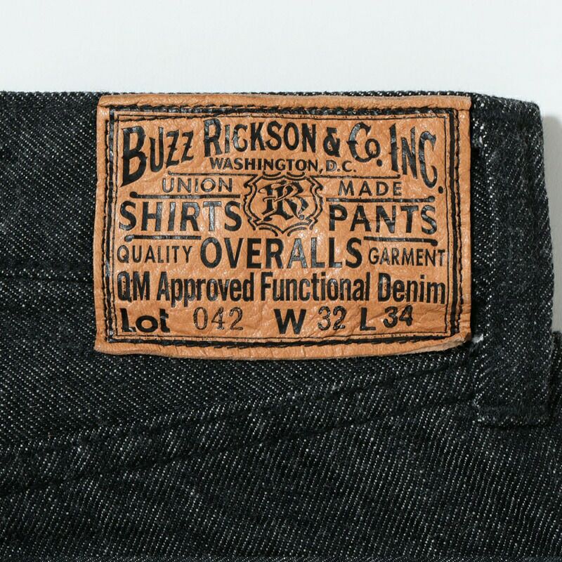 Ya2/バズリクソンズBUZZRICKSONS/大戦モデル/ブラックデニムウエストオーバーオールズ/BR43042/メンズ【正規取扱】